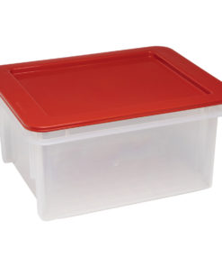 Dial Industries 2006381 10.75 x 7 x 3.75 in. Storage Bin with Dividers,  Clear