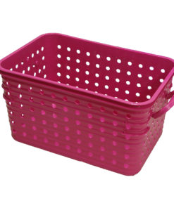 Dial Black Cutout Dots Storage Basket, (16.75)